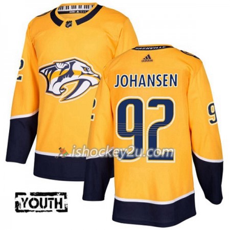 Børn NHL Nashville Predators Trøje Ryan Johansen 92 Adidas 2017-2018 Guld Authentic